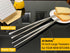 JETKONG 16-Inch Fine Tweezer Tongs Extra-Long Cooking Tweezer Stainless Steel Kitchen Tweezers (Round-Tips)...