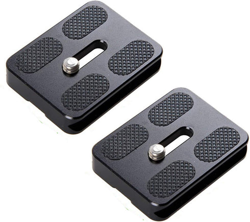 (2 Packs) Fotasy 50mm Arca Swiss Plate, 50 mm QR Plate, Quick Release Plate, Small Arca Plate, Tripod Quick Release Plate fits Arca-Swiss Universa...