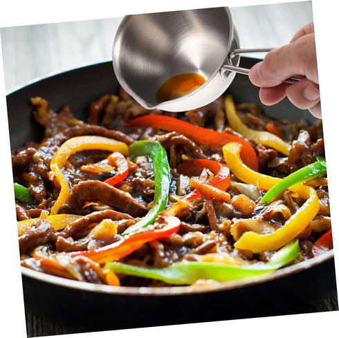 Pour Oil Small Pot Steaming Pot Steel Pot Sauce Pan Saucepan Metal Pot Stainless Steel Cookware Pot Steamer Non Stick Pot Pouring Pot Oil Pots for...