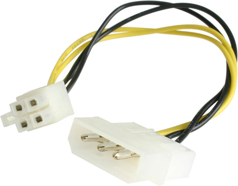 StarTech.com 6in LP4 to P4 Auxiliary Power Cable Adapter - LP4 to 4 pin ATX - Molex to P4 Adapter - LP4 to P4 , TAA (LP4P4ADAP)...