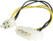 StarTech.com 6in LP4 to P4 Auxiliary Power Cable Adapter - LP4 to 4 pin ATX - Molex to P4 Adapter - LP4 to P4 , TAA (LP4P4ADAP)...