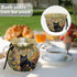 Black Cat Floral Print Tea Pot Cosy Cotton Tea Cozy for Teapots Dust Cover Insulated Kettle Cover Teapot Warmer for Home Kitchen Decorative Access...