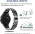Bands Compatible with Samsung Galaxy Watch 46mm / Gear S3 Frontier/Classic, 22mm Bling Rhinestone Diamond Metal Strap with Bezel Ring Cover Replac...