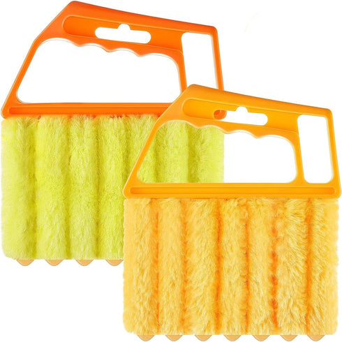 2 Pcs Blind Cleaner - Washable Window Blind Cleaner Duster Tool, Hand-Held Blind Duster for Wood Dlinds Mini Duster Brush Blind Dust Cleaner Venet...