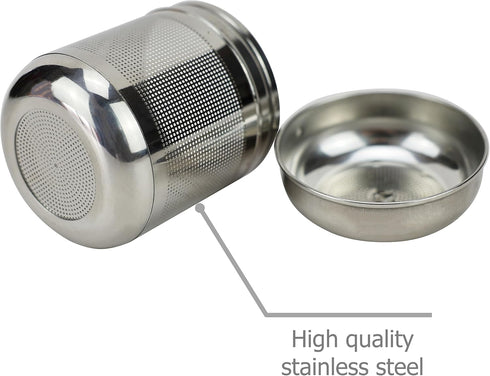 Stainless Steel Tea Ball Strainer Infusers with Fine Mesh and Chain Hook for Steeping Loose Leaf Tea Spices Seasonings...