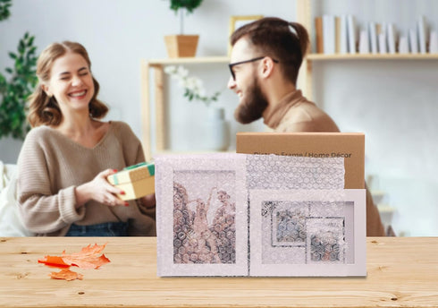 Vertical Horizontal Combo, Double 3.5x5 White Wood Foldable Picture Frame, Opening 3x4.5 Portrait Landscape View, for Desk-top or Wall...