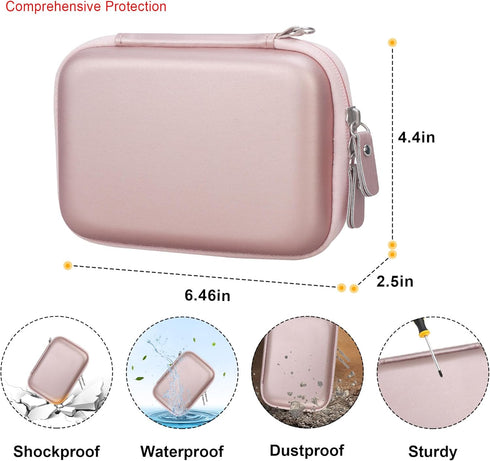 Camera Carrying Case Compatible with Fujifilm Instax Mini EVO Instant Camera, Camera Lens cover Photo Printer Travel Protective Storage Holder, Me...