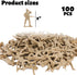 3 otters 100PCS Army Men Toy Soldiers, Army Men Playset Plastic Soldier Figures Multiple Poses for Boys Birthday Gift Yellow...