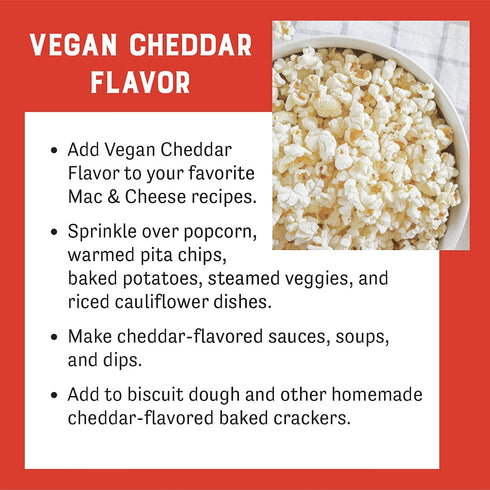Judee’s Vegan Cheddar Flavor Powder 11.25oz - 100% Non-GMO, Vegan, Gluten-Free & Nut-Free - Great Dairy Cheese Powder Alternative - Made in USA - ...
