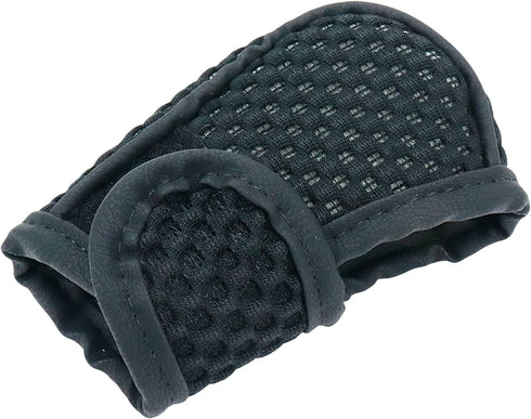 Automatic Transmission Shift Knob Cover Mesh Fabric Thickened Hook and Loop Tapes Type Protective Cover (Black)...