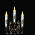 Primitive Battery Tapered Candles Flickering,Decorative Flameless Taper Candles with Timer,6.75Inch Girl Blessed Led Candlestic,Dripless Taper Can...