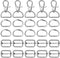 PAXCOO Purse Hardware, 50pcs Swivel Hook with D Rings for Purses, Keychain, Lanyard and Handbags (3/4 Inches)...