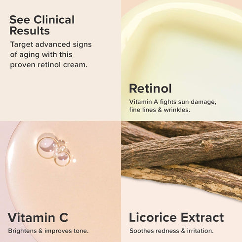 Paula's Choice CLINICAL 1% Retinol Treatment Cream with Peptides, Vitamin C & Licorice Extract, Anti-Aging & Wrinkles, Travel Size. PACKAGING MAY ...