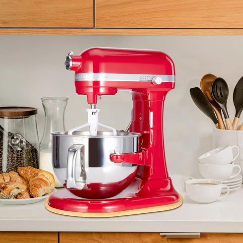 Mixer Sliding Slider Compatible with KitchenAid Bowl Lift Mixer - Bamboo Kitchen Countertop Storage Mover Sliding Caddy Moving Tray for Kitchen Ai...