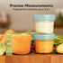 KeaBabies 12pk 4oz Glass Baby Food Containers - Leak-Proof, Microwavable Small Baby Glass Jars with Lids, Baby Food Storage Containers, Baby Snack...