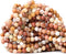 60PCS 6mm Natural Petrified Wood Jade Round Loose Beads for Jewelry Making DIY Bracelet Necklace Materials 1 Strand 15"...