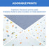 Delta Children 100% Cotton Flannel Baby Receiving Blankets for Girls and Boys – 30x30 Inches (Pack of 4), Space Exploration...