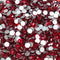 Crystal AB/Crystal Flatback Glass Rhinestones Glue Fix Quality (ss16 (4mm) 1440 pcs, Light Siam)...