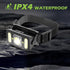 LED Rechargeable Headlamp with Motion Sensor, 8 Light Modes, White Red Light, 1000 Lumen Water Resistant High-Performance Head Light for Outdoors,...