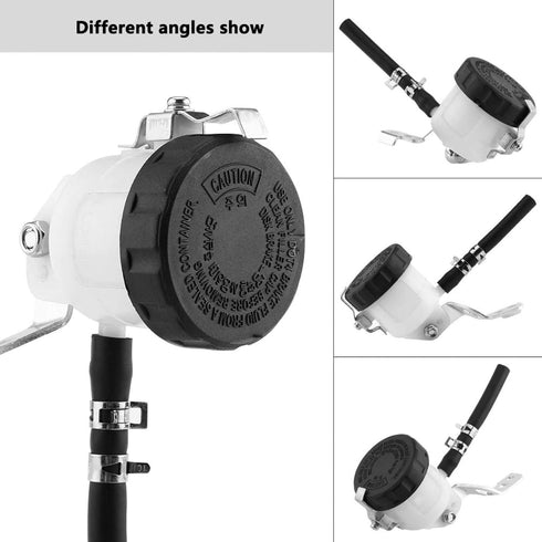 Qiilu Front Brake Reservoir for SV650 03-09 SV1000S 03-07 -R1000 01-08 Motorcycle Brake Master Cylinder Oil Reservoir Fluid Bottle...
