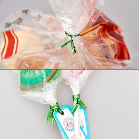 800pcs 4" Metallic Twist Ties(Green) for Bakery, Candy Bags, Coffee Bags, Goodie Bags...