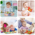 Vicloon Soft Baby Books Toys, Baby Soft Book with Animals and Label, Cloth Book Has 3D Touch and Feel Crinkle, Baby Soft Cloth Book for 0-3 Year O...