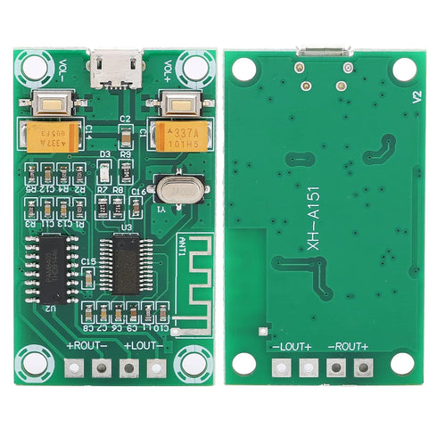 Bluetooth Digital Amplifier Board Wireless Audio Receiver Module Dual Channel Class D Audio Amplifier 5V 10W XHA151 20 Metres Transmission Distanc...