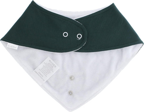Baby Bib for Drooling and Teething with Pacifier or Teething Toy Attachment - Green and Bear It...