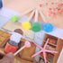 10 Pcs Foam Sponge Brush with Wooden Handle Round Flower Multi Size Painting Tools for Kids Children DIY Acrylic Watercolor Varnishes Art Craft Pa...