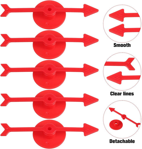 Gadpiparty 25 Pack Red Arrow Game Plastic Suction Cup Spinners Spinners for Games Board Game Spinners Arrow Toys for Kids Arrow for Party Activiti...