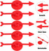 Gadpiparty 25 Pack Red Arrow Game Plastic Suction Cup Spinners Spinners for Games Board Game Spinners Arrow Toys for Kids Arrow for Party Activiti...