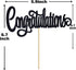 Congratulations Cake Topper, Congrats Grad Graduate, 2025 Graduation/Wedding/Birthday/Anniversary/Retirement Celebration Party Decorations Supplie...