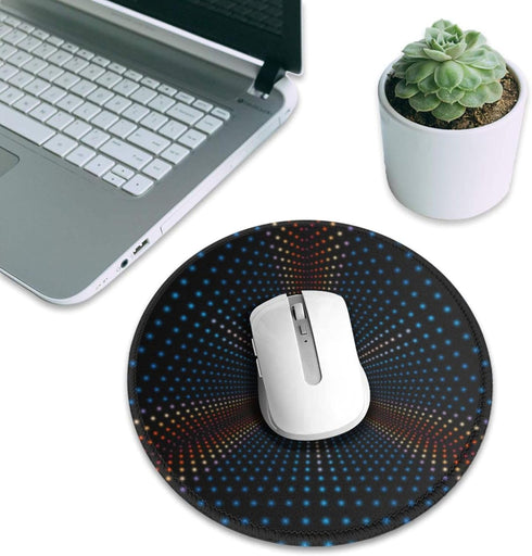 Mouse Pad, Triangular Polka Dots Tunnel Mouse Pads Mousepad, Anti-Slip Rubber Mouse Mat Desk Pad for Gaming Office Laptop Computer...