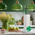 Namalu St. Patrick's Day Shamrock Paper Towel Holder with Round Base Rustic Shamrock Decor for Kitchen and Bathroom Fun Paper Towel Holder Kitchen...