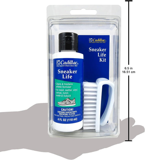 Cadillac Sneaker Life - Athletic Shoe Cleaning Kit - Premium Cleaner + Brush for Whites, Suede, Leather, Canvas, Nubuck Boots and More...