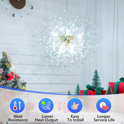 MAXvolador G9 LED Bulb Dimmable, Daylight White 6000K, 40W T4 Halogen Equivalent, Bi Pin Base 4W G9 Light Bulbs for Chandelier Lighting, 400LM, 6 ...