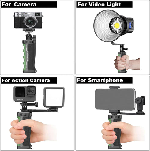 Profession Camera Handle Grip Ergonomic Camera Grip 1/4'' Universal Camera Handheld Grip Camera Stabilizer Compatible with Action Camera GoPro DSR...