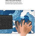 Japanese Blue and White Wave Gaming Mouse Pad XL, Non Slip Rubber Base Mousepad, Stitched Edges Desk Pad, Extended Large Mice Pad,31.5 X 11.8 Inch...