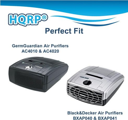 HQRP 2-pack Air Purifier Filter compatible with Black&Decker BXAP040 BXAP041 Table Top, parts BXFLTX FLT4010 Replacement...