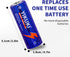 18500 Battery, IMR 18500 Rechargeable Li-ion Battery 1600mAh 3.7V with Button Top, for Flashlight, Solar Garden Light, Etc.?4pack?...
