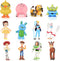 Toy Action Figures Story Toys Set, 1.5-2.3 inches Tall Action Figures with Woody, Buzz and Jessie,Toy Anime Figurines Story Characters (12 Pack)...