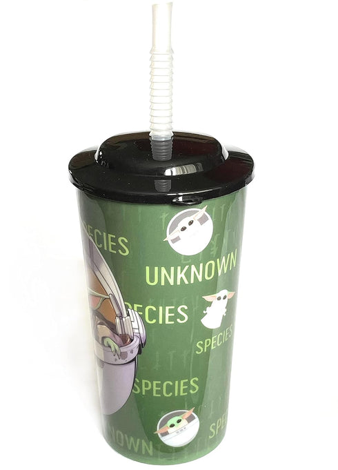 Funky Star Wars The Child Baby Yoda 16 oz. Sports Tumbler with Lid and Straw...