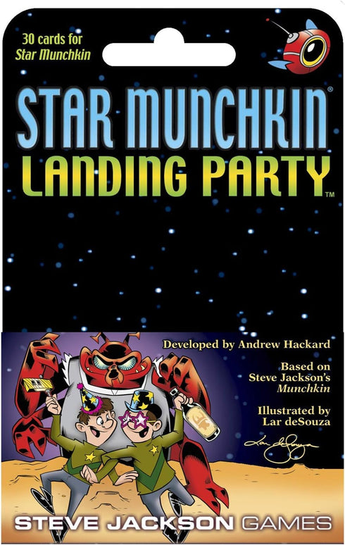 Steve Jackson Games Star Munchkin: Landing Party Card Game (Mini-Expansion) | 30-Cards | Adult, Kid & Family Card Game | Space Fantasy Roleplaying...