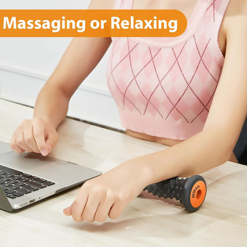 BESKAR Foot Massager Roller for Plantar Fasciitis Relief, Portable, Deep Tissue Muscle Massage, Foot Arch and Heel Pain, Reflexology Tool...