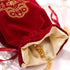 ARTSY CRAFTS 6x9" Hamsa Hand Velvet Jewelry Pouch Gift Bags, Fatima Hand Evil Eye Velvet Drawstring Oracle Tarot Card Rune bags Dice Bag (Rose Red...