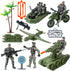 Army Toys, Military Soldier Action Figures,Military Toys Include Green Army Men, Rowboats, Motorcycles, Aircraft Weapons Accessories Playset Toy S...