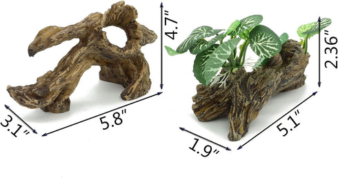 Artificial Driftwood for Aquarium Decor Plastic Plant Branches Ornament for Fish Tank Decorations (Style C)...