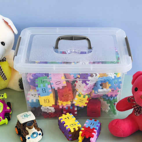 Bringer 6-Pack Clear Plastic Latching Storage Box, Plastic Box, 10 L...