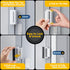 Rerishom 2 Pack Door Lock Withstand 800 lbs for Inward Swinging Door,Door Reinforcement Lock with 8 Screws to Prevent Unauthorized Entry, Child Pr...