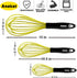Anaeat Silicone Whisk, Thick Stainless Steel Wire Inner Heat Resistant - Kitchen Whisks for Non-Stick Cookware, Balloon Egg Beater for Whisking, B...